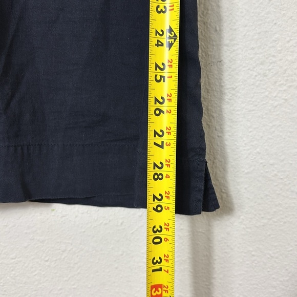 Theory Linen Blend “Jewelle” Style Tank Top Tunic in black size L - Picture 4 of 6